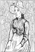 coloring page Vincent van Gogh